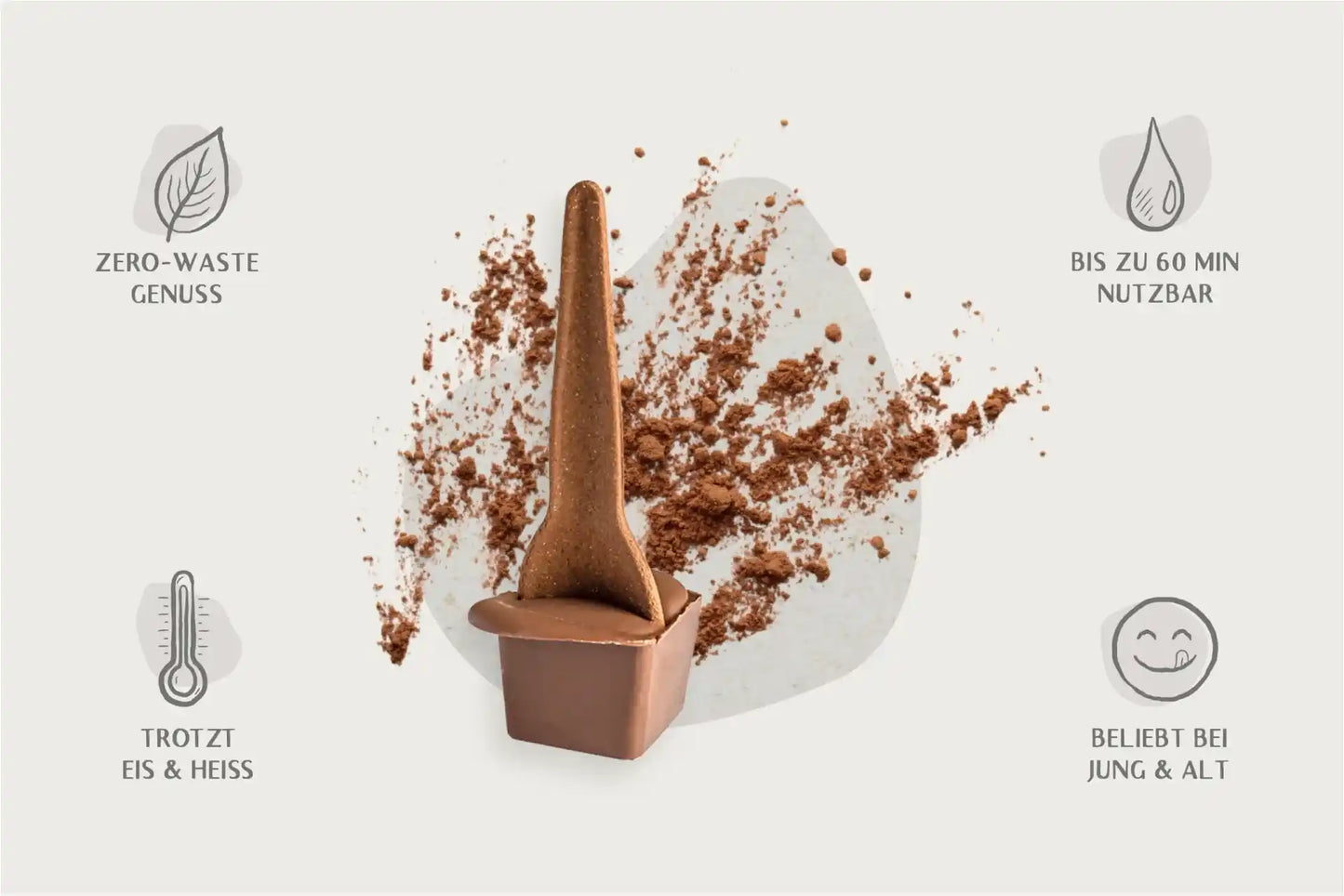 Trinkschokolade am Esslöffel, Vollmilch, 45 g, Kulero Dreamteam (1er Packung)