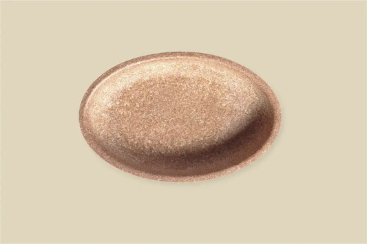 Schüsseln essbar, kompostierbar, Ø 24 cm, 500 ml, oval (25er Packung)