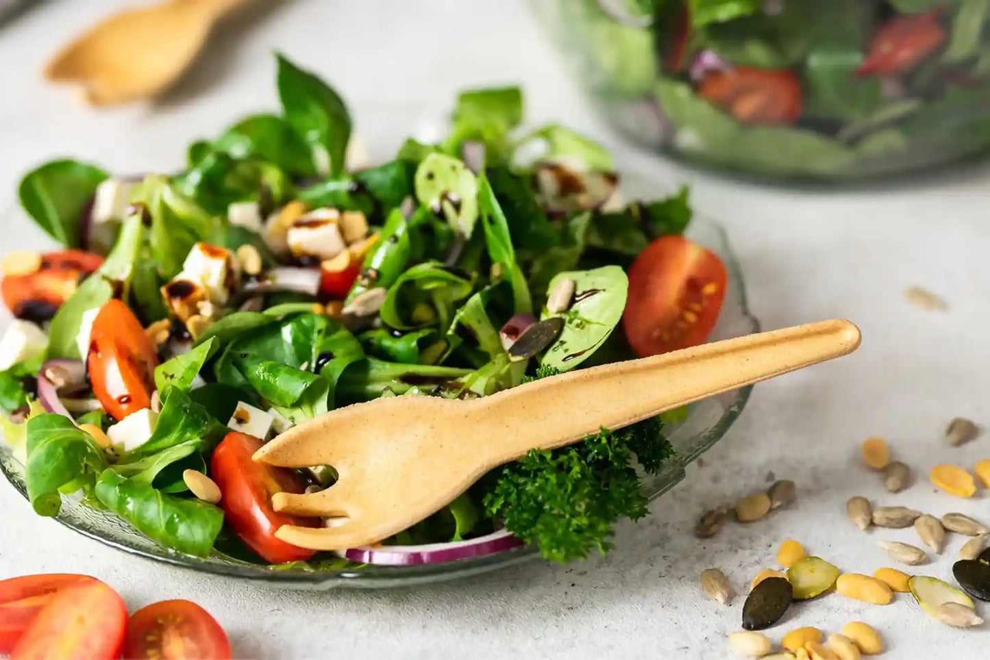 100er Packung essbare Göffel in der Sorte Klassik 13 cm