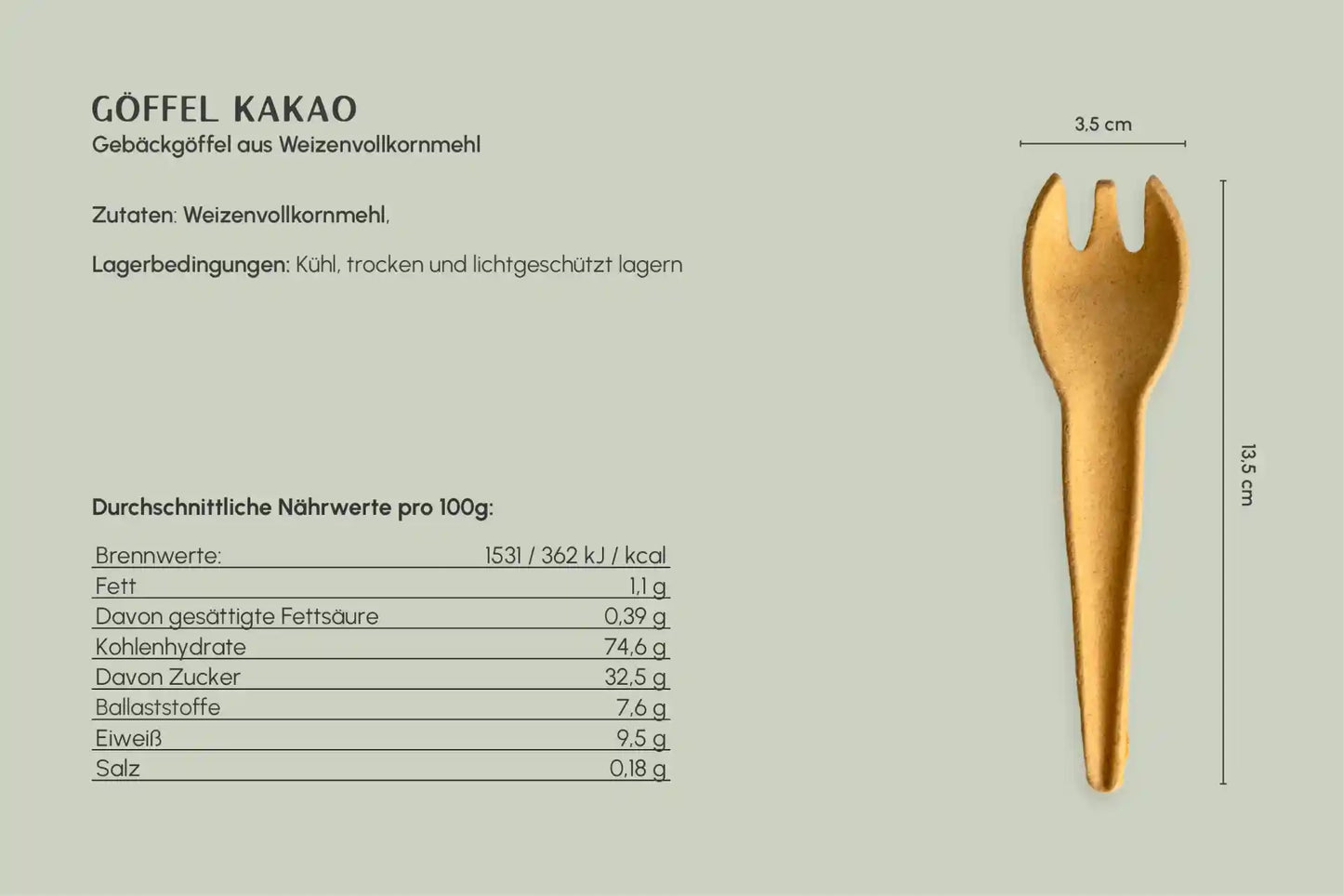 100er Packung essbare Göffel in der Sorte Klassik 13 cm