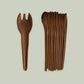 100er Packung essbare Göffel in der Sorte Kakao 13 cm