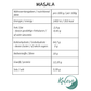 Nähwertangaben Masala Geschmack